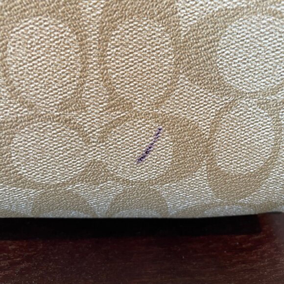 Coach Leather Pink and Cream Satchel Tote - Picture 5 of 5